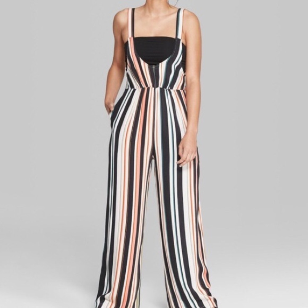 Wild Fable Striped Pantsuit (IT HAS POCKETS!!!)